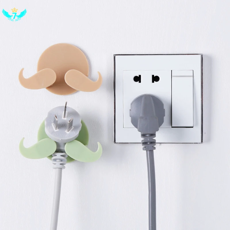

Cute Plastic Door Hanger Wall Stick Key Hooks Storage hooks Household Storage Tools Accessories