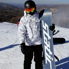 Зимний лыжный костюм мужской лыжный комплект одежды для снежного спорта на открытом воздухе термальный водонепроницаемый ветроустойчивый сноуборд куртки и брюки