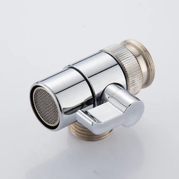 

M22 Thread Diverter Valve Basin Faucet Sprayer Brass Connector For Kitchen