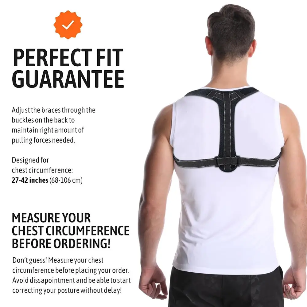 Adjustable Upper Back Shoulder Support Posture Corrector Adult Children Corset Spine Brace Back Belt Orthotics Back Support