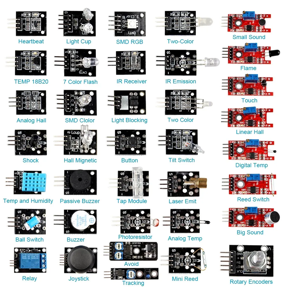 37 в 1 для Arduino сенсор модуль комплект пакет учебный пакет комплект для Arduino для UNO с небольшой коробкой