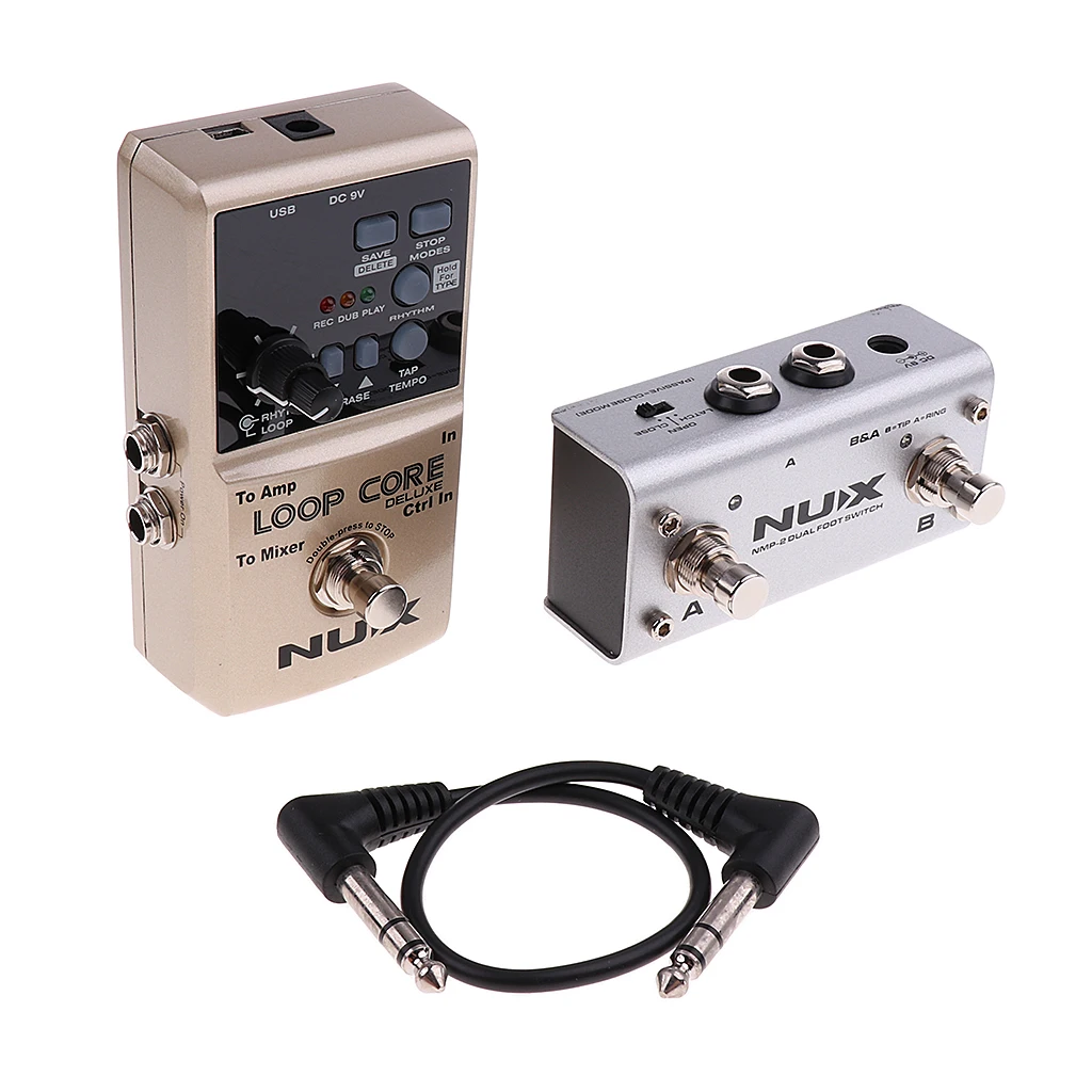 

NUX Loop Core Deluxe Guitar Effect Pedal Drum Patterns with Tap Tempo