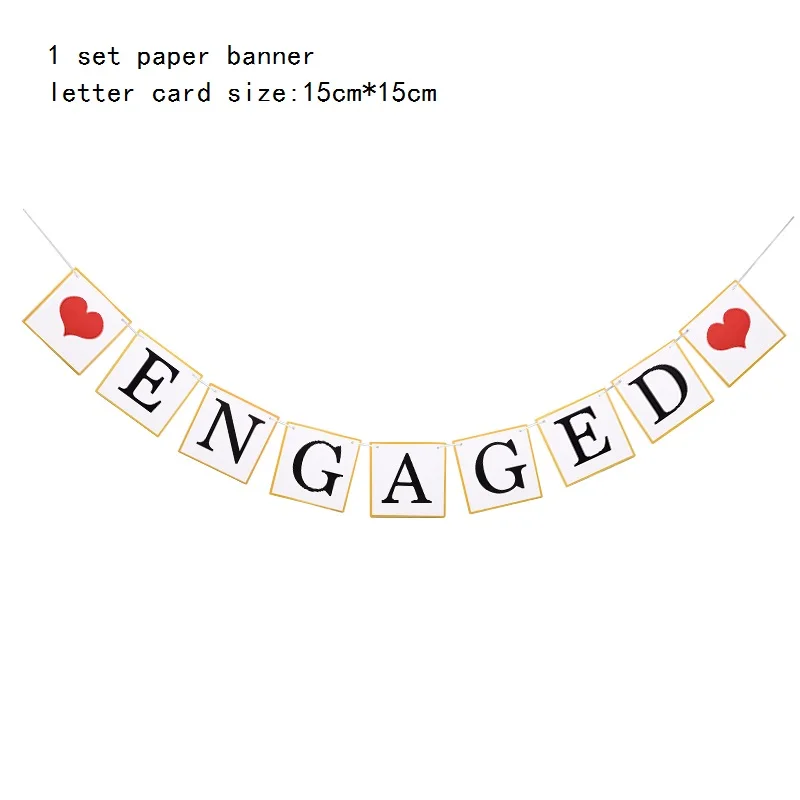 paper banner C Реквизит для свадебной фотосъемки, для команды невесты, чтобы быть любимой, реквизит для свадебного украшения, маски, Помолвочные принадлежности для вечеринки-девичника - Цвет: paper banner C