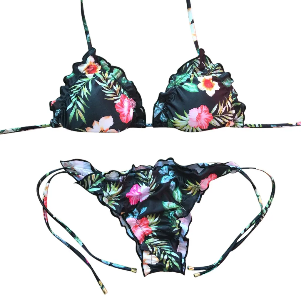 Сексуальный купальник 2019 женское мини-бикини с трусиками танга бразильские