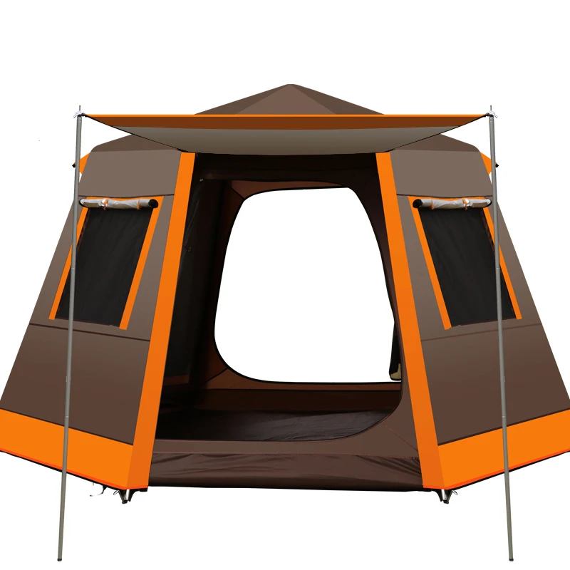 Уличная палатка Baraza De Acampamento Carpas De Camping шестисторонняя дверь окно дышащий Противомоскитный 5 до 8 человек рыбалка Namiot
