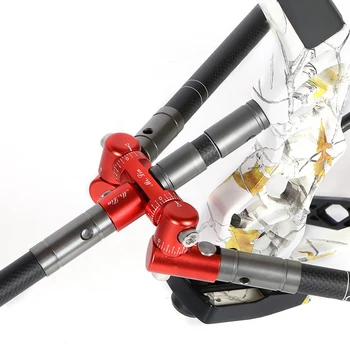 

V Bar Connector for Compound Bow Recurve Bow Hunting Hiking Camping Black/Red Aluminum alloy Archery Double Side
