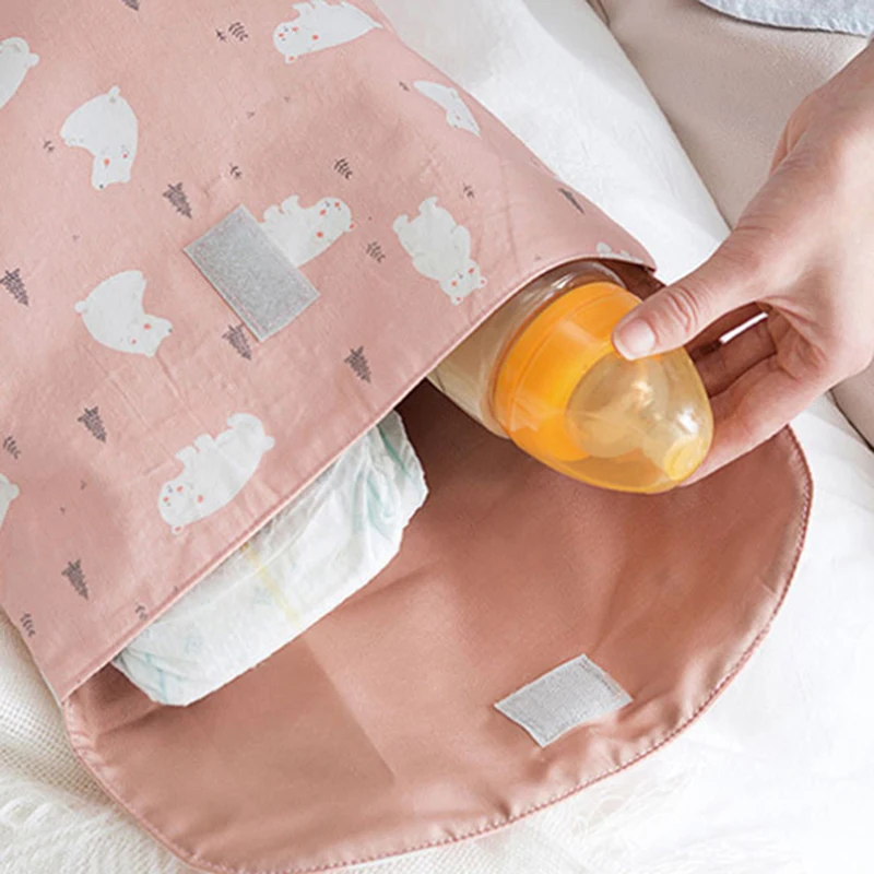 Большой для детских подгузников, сумка для подгузников Органайзер Портативный рюкзак полезный большой Ёмкость полиэфир уход за матерью Сумки из натуральной кожи