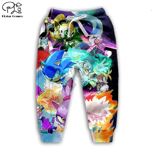 kids pants Детские толстовки с капюшоном с 3d принтом в стиле Харадзюку; толстовка с рисунком ежика; детская куртка на молнии для мальчиков; рубашка; брюки - Цвет: kids pants
