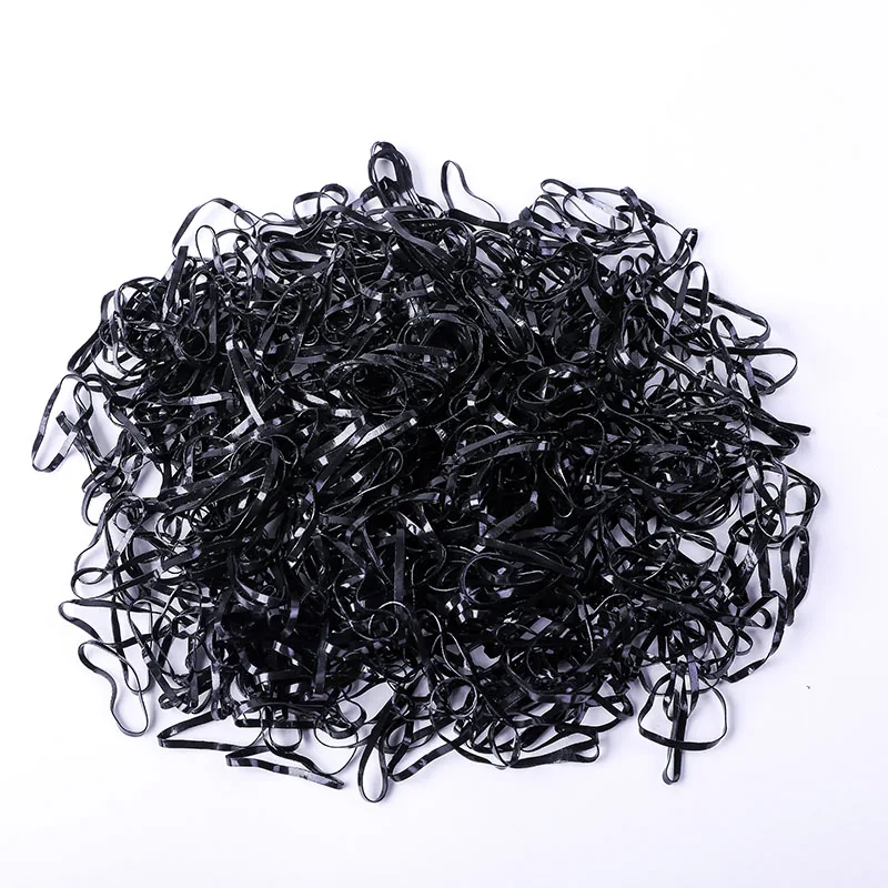 500Pcs/Pack Colorful Small Disposable Hair Bands Scrunchie Girls Elastic Rubber Band Ponytail Holder Hair Accessories Hair Ties