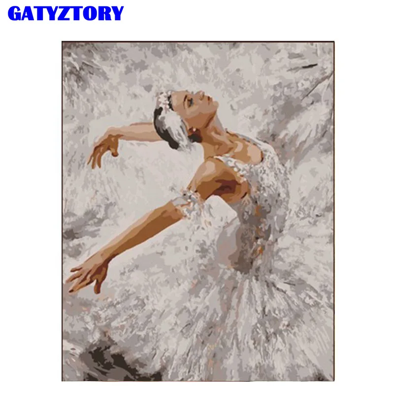 

Frameless DIY Painting By Numbers dancer Oil painting for Living Room Room Decoration painting calligraphy Kitchen Wall Decor