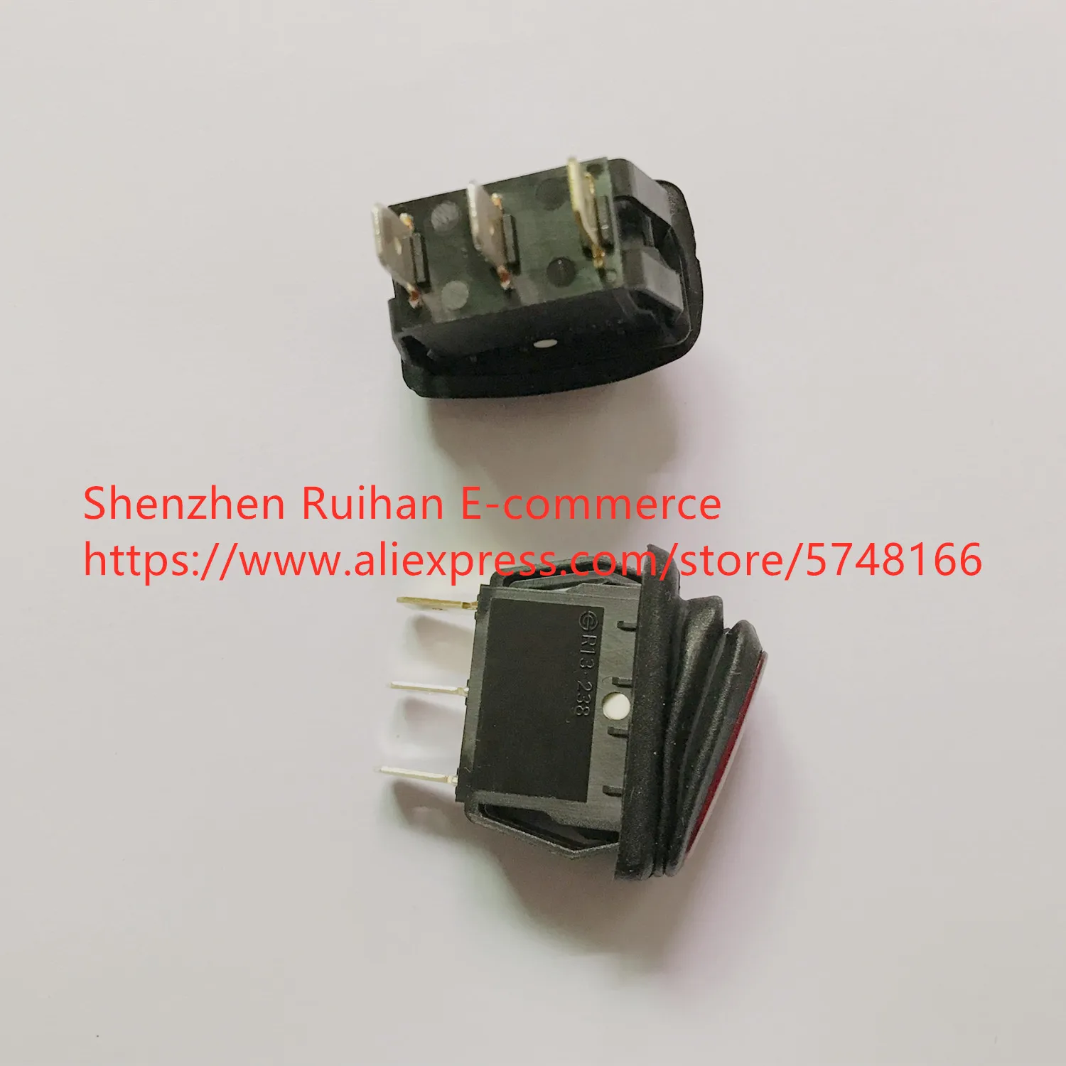 Оригинальный новый 100% R13-238 самоходный клавишный переключатель 3pin с одной стороны Сброс с лампой кулисный выключатель питания (art.: 3a398bdf52e) - 3a398bdf52e