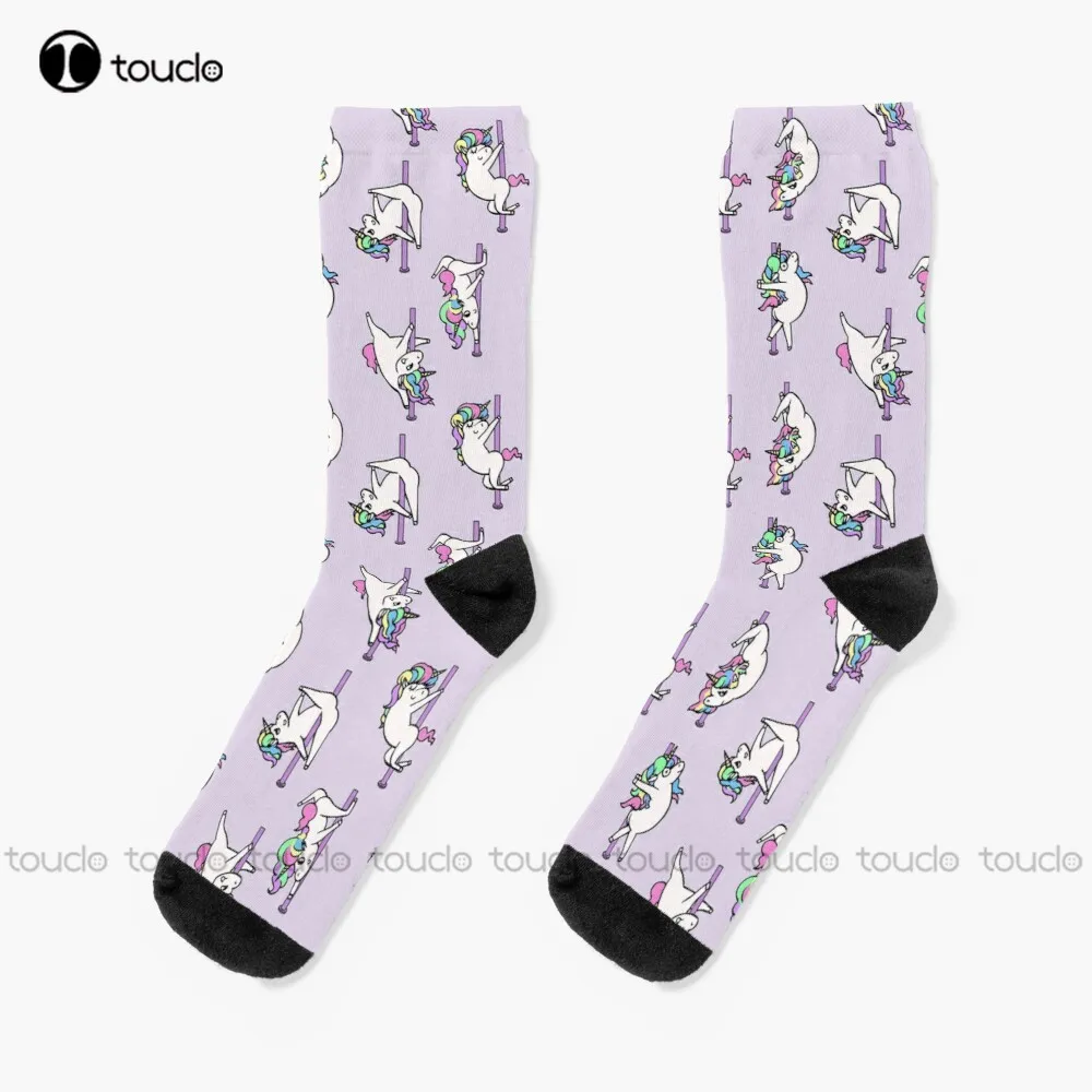 

Unicorn Pole Dancing Club Socks Football Socks Men Christmas New Year Thanksgiving Day Gift Unisex Adult Teen Youth Socks Custom