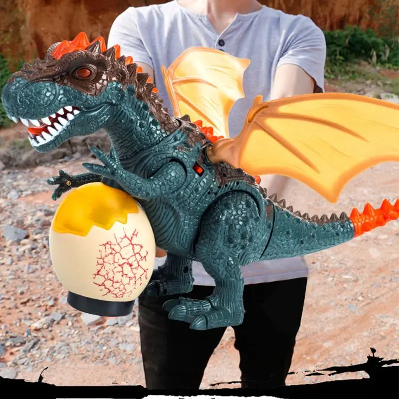 Электрический детский ходячий динозавр игрушки T-Rex модели с светильник звук подарок ребенку