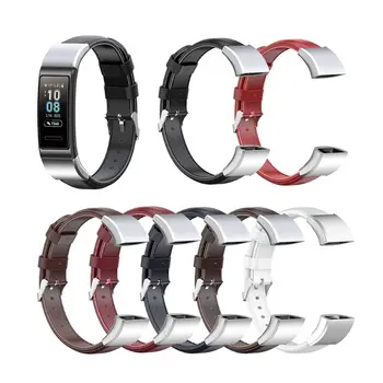 

Leather Wrist Band Durable Watch Strap Replacement for Hua-wei Band 4 Pro Kit