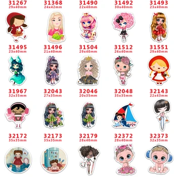 

DIY Craft Supplies fairy the little girls printing flat back planar resins 30 pieces. PR-31267-32373