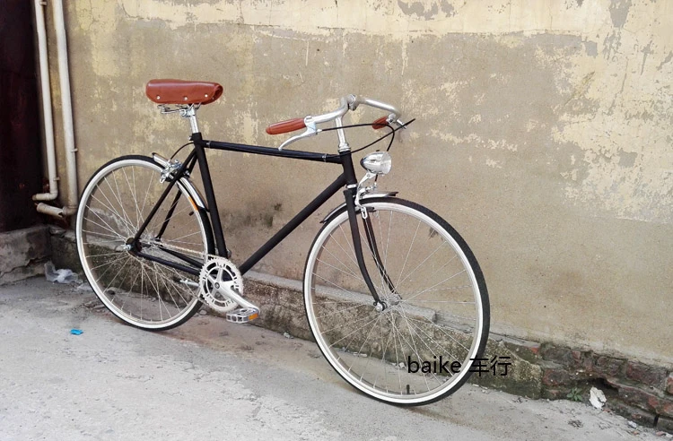 commuter bike 700C wheel road bike Track bicycle single speed vintage Bike frame 48cm 52cm