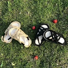 Детские сандалии с перекрестными ремешками из пеньковой веревки; Itoddler; детская обувь в рыбацком стиле; Повседневная пляжная обувь для маленьких девочек; сандалии для девочек