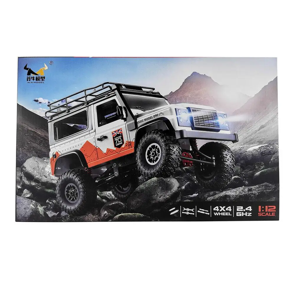 LeadingStar MN-99S 1/12 2,4G 4WD Rc автомобиль с поворотным сигналом светодиодный светильник 2 корпуса багажник на крышу гусеничный монстр грузовик RTR игрушка