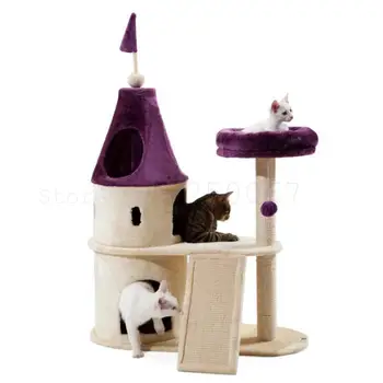 

Girl's Heart Castle Pink Cat Climb A Special One Cat Cat Scratch Plate Villa