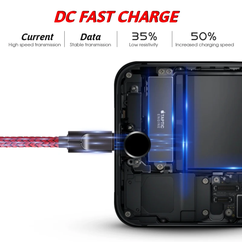 Кабель для быстрой зарядки для Micro USB кабели для мобильных телефонов 2.5A Быстрая зарядка строка данных для Android нейлоновая Передача данных USB шнур