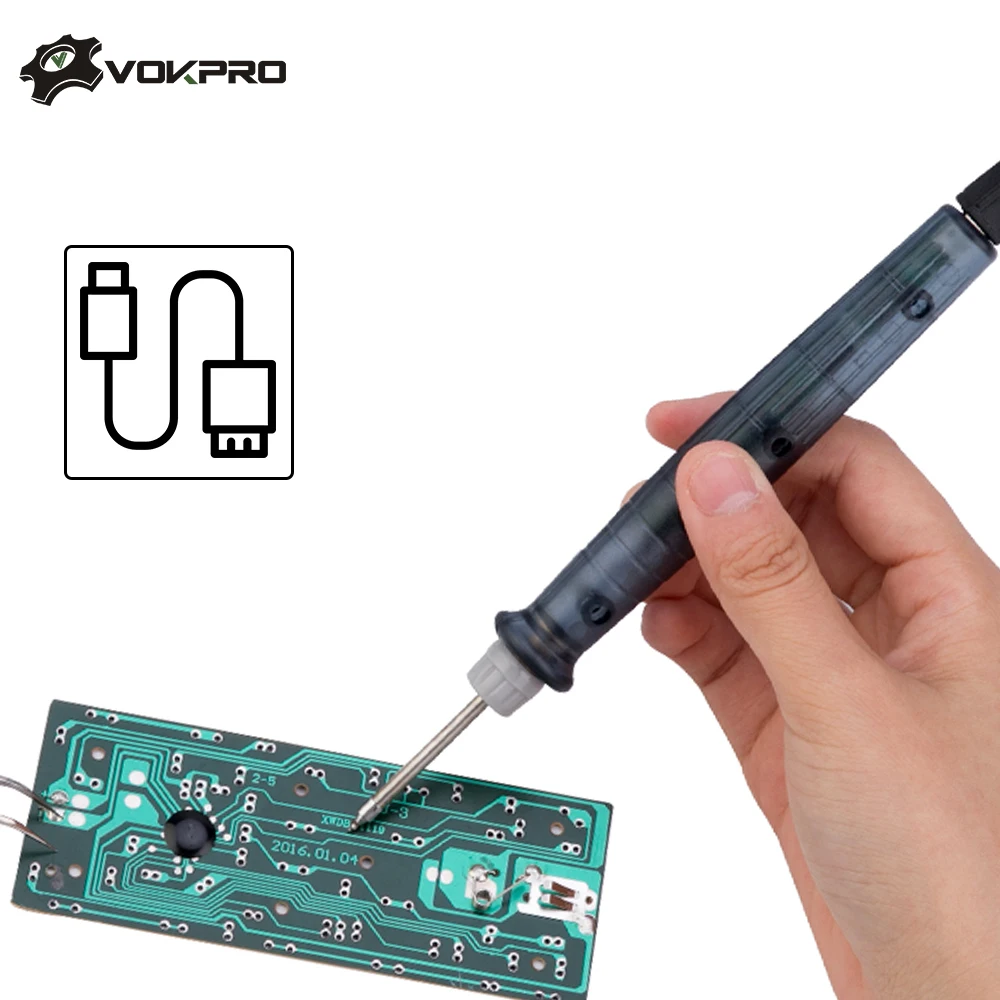 

Mini Portable USB 5V 8W Electric Powered Soldering Iron Pen/Tip Touch Switch Adjustable Electric Soldering Iron Tools