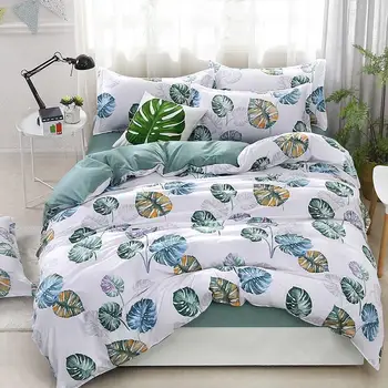 

37Tropical 4pcs Girl Boy Kid Bed Cover Set Duvet Cover Adult Child Bed Sheets And Pillowcases Comforter Bedding Set 2TJ-61009