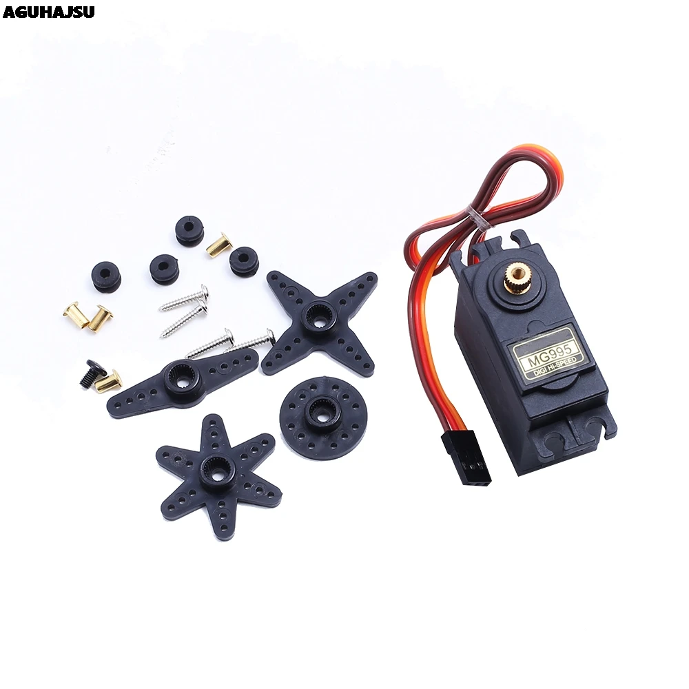 1 шт./лот MG995 55g сервоприводы Digital Metal Gear rc car robot Servo | Электронные компоненты и