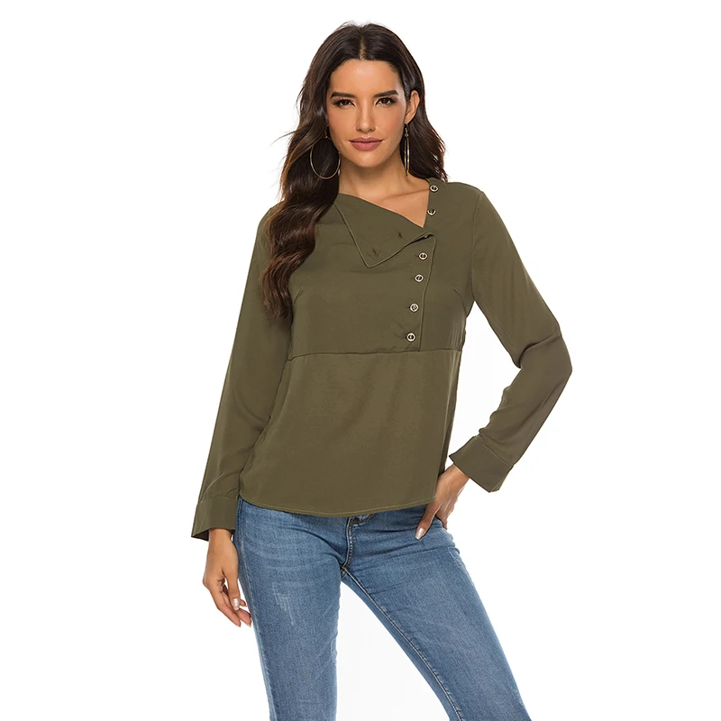Women Blouse Shirt 2020 Autumn Office Ladies Blouses Work Top Female Blusa Plus Size Long Sleeve Womens Tops and Blouses