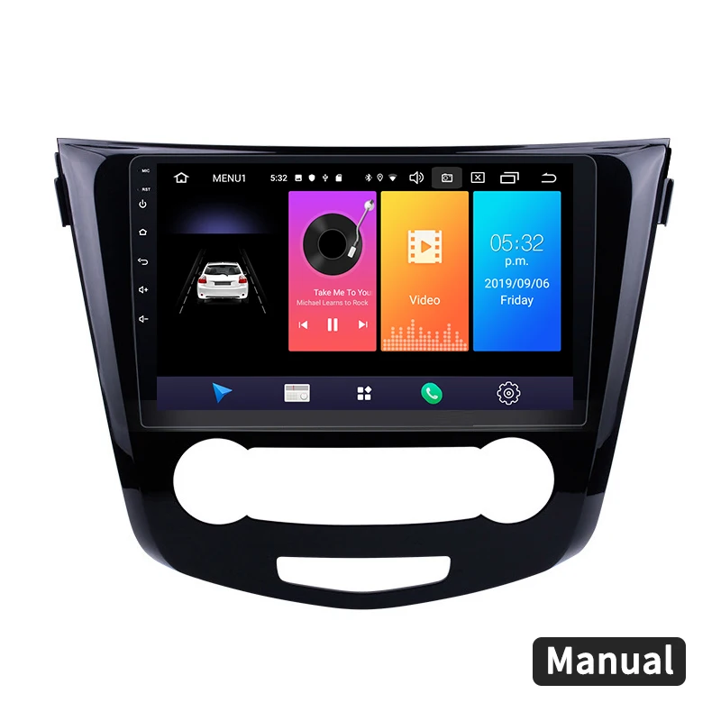 Sale Krando Android 9.0 10.1" Full touch screen car radio player for Nissan Qashqai 2014-2017 navigation multimedia system GPS 4