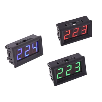

AC 30-500V 0.56" LED Digital Voltmeter Voltage Meter Volt Instrument Tool 2 Wires Red Green Blue Display 110V 220V DIY 0.56 Inch