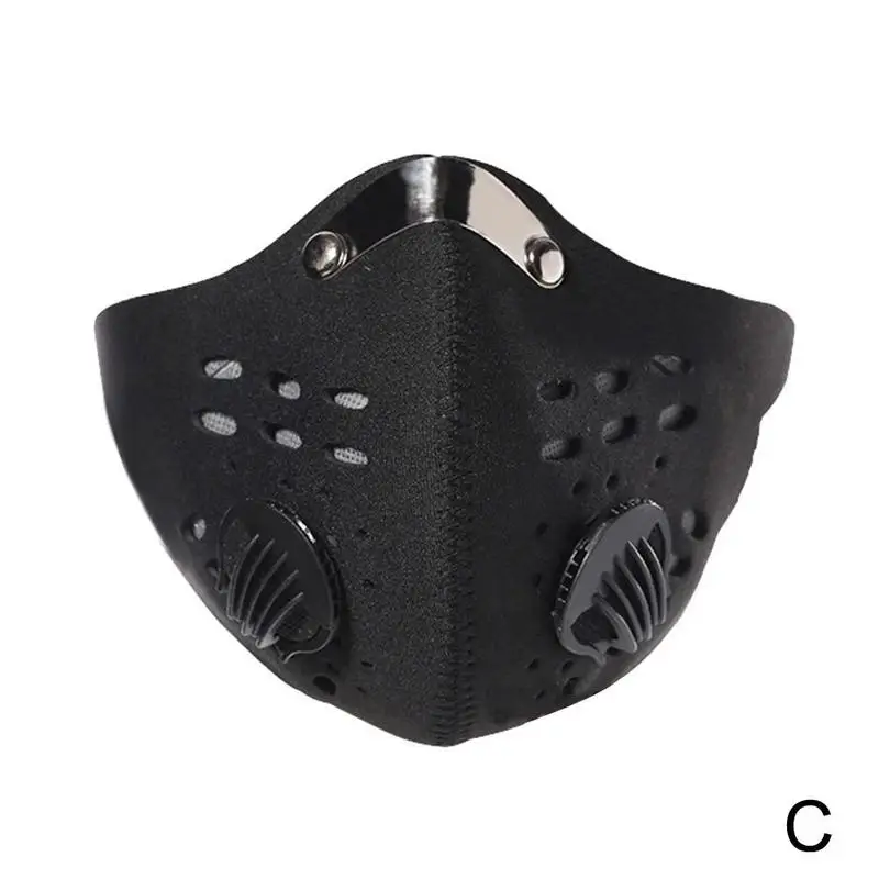 Half Face Mask Bike Mask Sports Mask Anti-Dust Outdoor Sports Mask Carbon Protective Filter Air Pollutant for Bicycle Riding