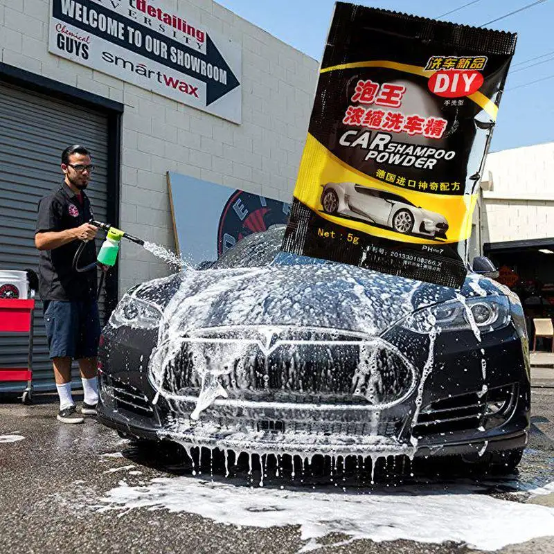 10 шт порошок для мытья автомобиля Bubble King концентрат для мытья автомобиля для чистки авто аксессуары