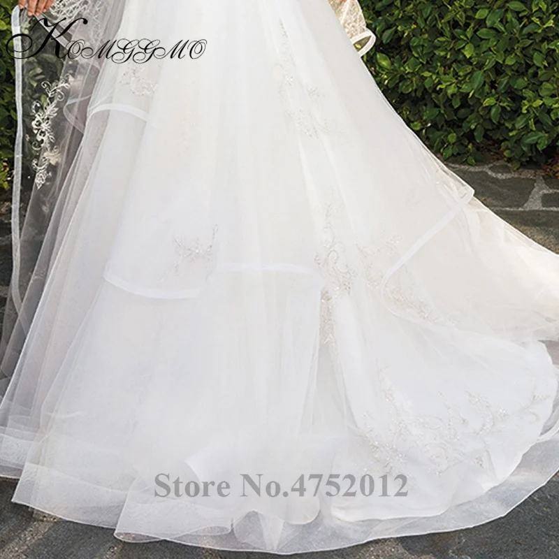Роскошное бальное платье с v-образным вырезом и бусинами для невесты vestidos De Novia элегантное платье на тонких бретельках свадебное платье со шлейфом без рукавов