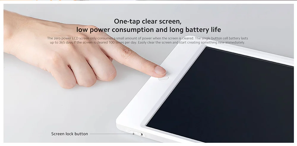 Xiaomi-Tableta de escritura LCD para niños, Tablet de dibujo Digital, almohadillas de escritura a mano, tablero electrónico port
