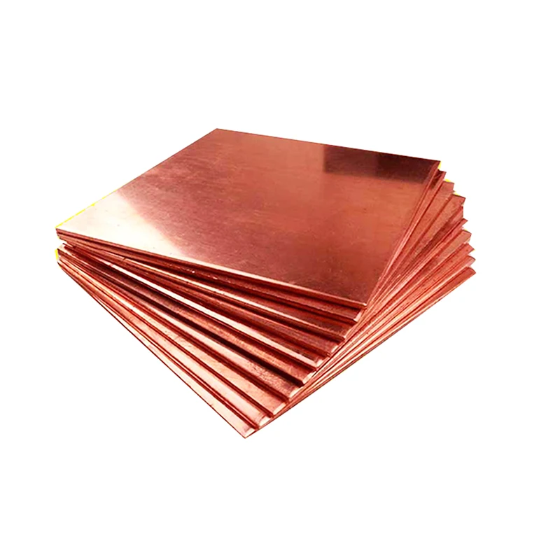 T2 Barre en cuivre plaque bonne Conductivité Thermique Matériau Brut CU 99.95% Drap Plat