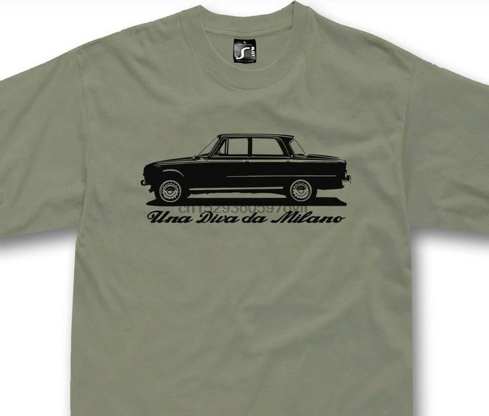 Футболка для Alfa Romeo Guilia 1300 ti fans Classic Super 1600 type 105 | Мужская одежда