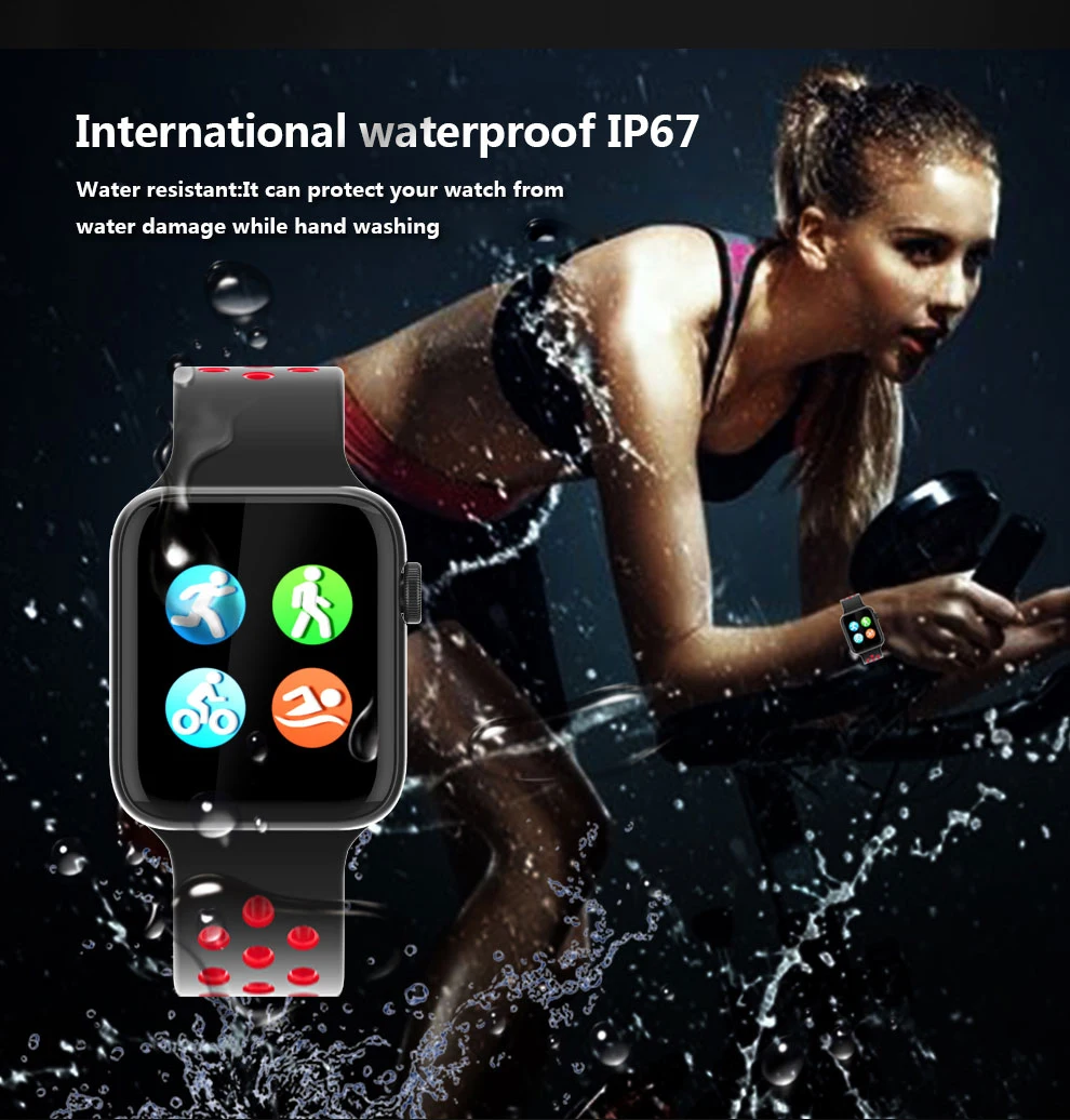 Популярные Смарт-часы 1," с сенсорным экраном для мужчин и женщин, монитор сердечного ритма, артериального давления, умные часы 5 для Android, Apple, IOS Phone