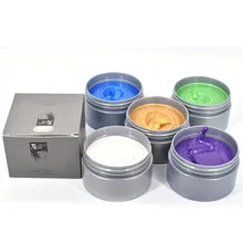 7 цветов, временная краска для волос, крем для самостоятельной сборки, серый воск для волос, Харадзюку, стильная краска для волос, моделирование, модный стиль, инструменты 2