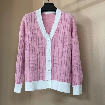 

Cashmere Sweater Coat Female Tops Cardigan Coat Autumn Winter 2020 Casual V-Neck Women Knitted sweater