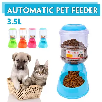 

3.5L Automatic Feeder Pet Dog Cat Drinking Bowl Dish For Dog Water Drinking Cat Feeding Large Capacity Dispenser Pet Cat Dog