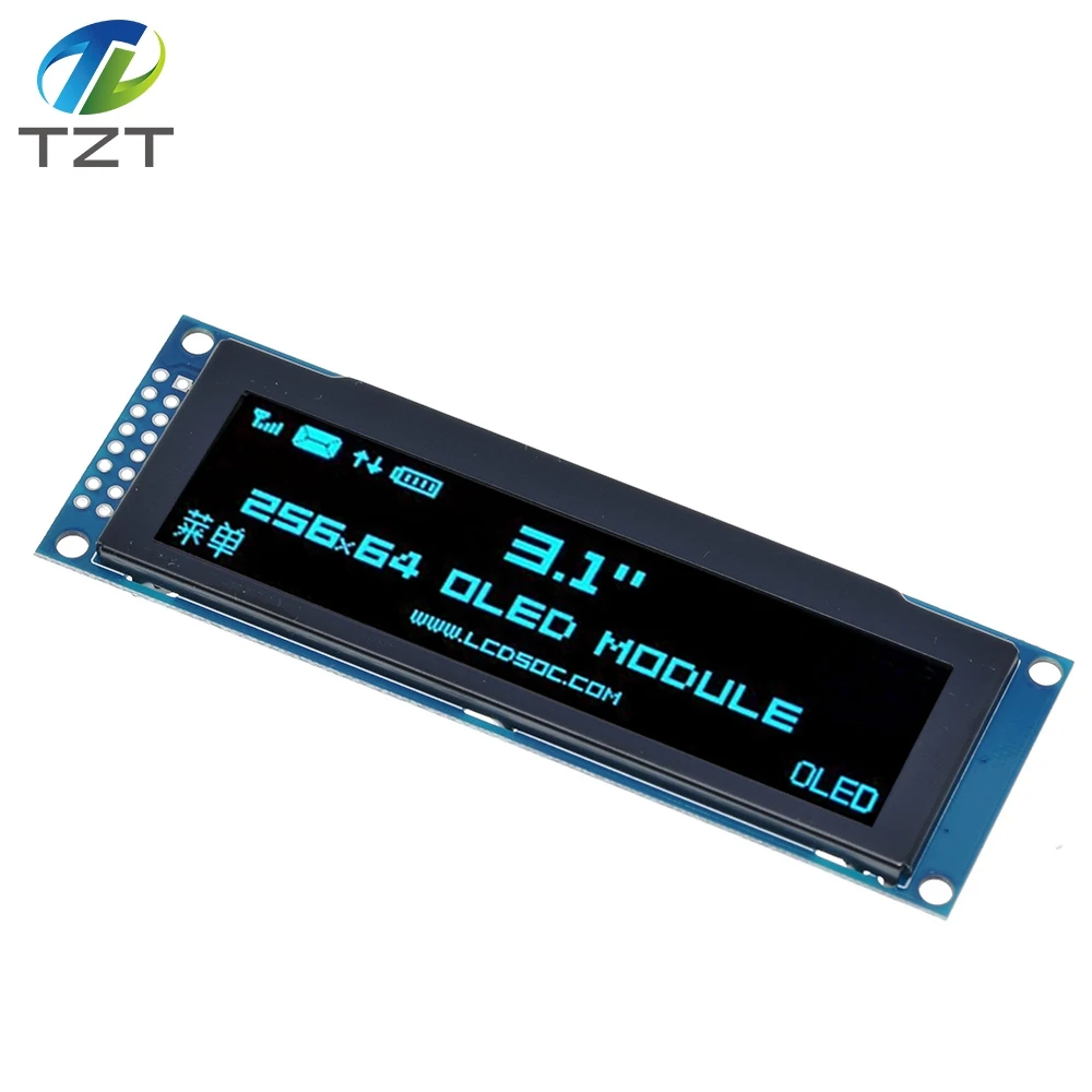 ЖК дисплей TZT с реальным OLED дисплеем 3 12 дюйма 256*64 25664 точек графический модуль