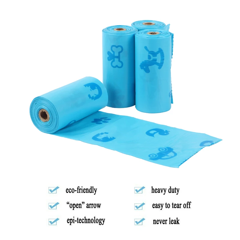 8Rolls120pcs сумка для собак домашних животных мешки мусора переноска биоразлагаемые