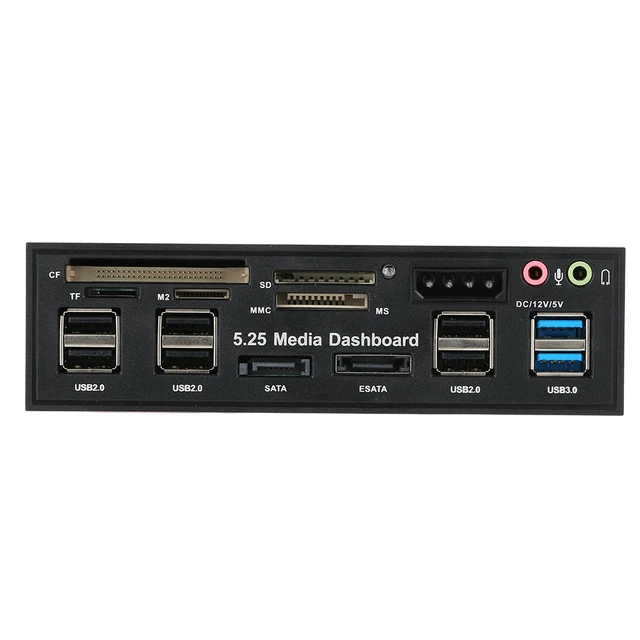 Panneau avant de l'ordinateur Usb 3.0 Lecteur de carte interne Support M2.mso  Sd Ms .xd Cf