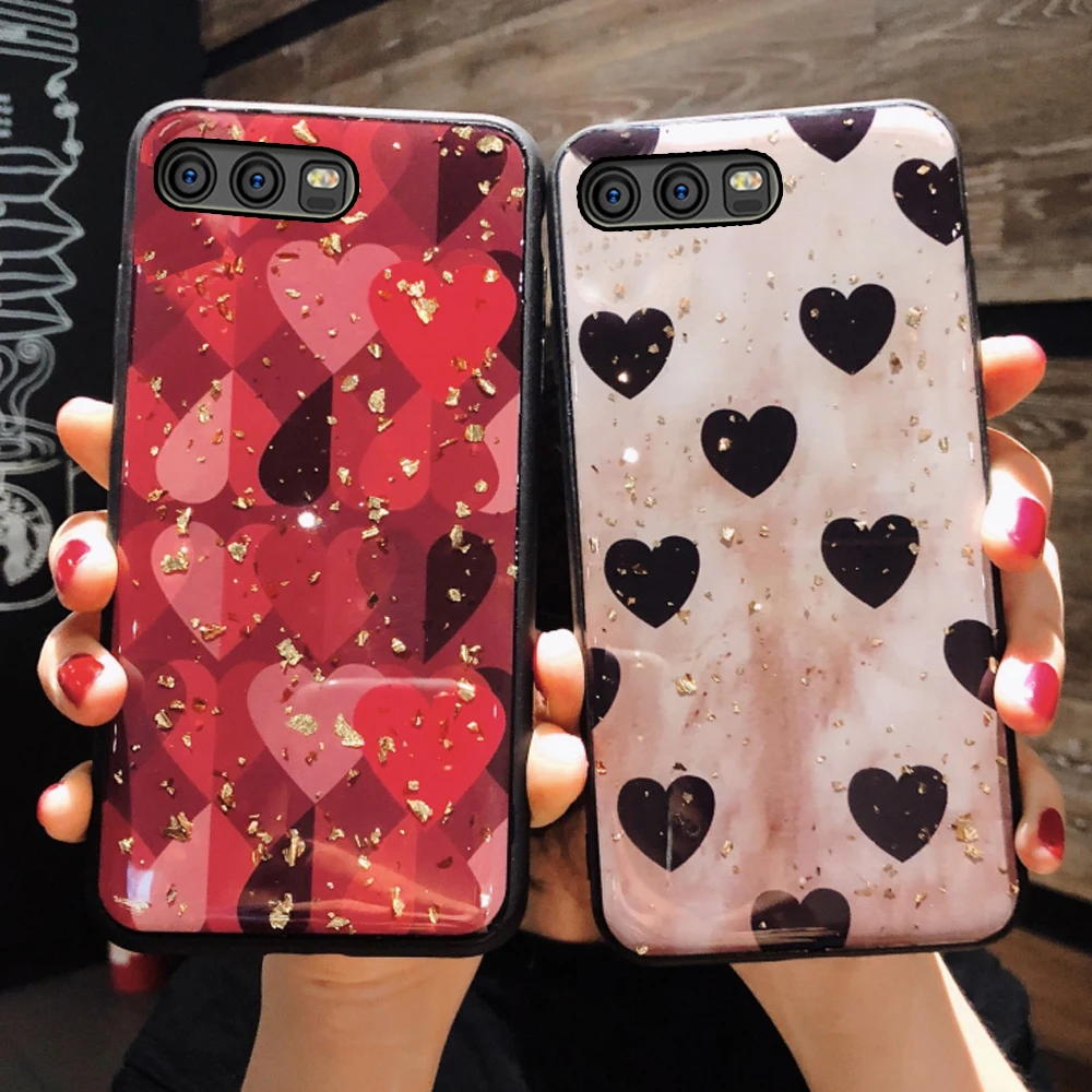 YueTuo Блестящий Мягкий чехол на заднюю панель телефона для huawei p10 lite plus p 10 p10lite p10plus