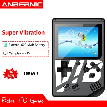 

ANBERNIC Retro Game Console 3 INCH AV TV Output Video Game Console 169 Classic Games For Super VIB FC Game Family TV Retro Game