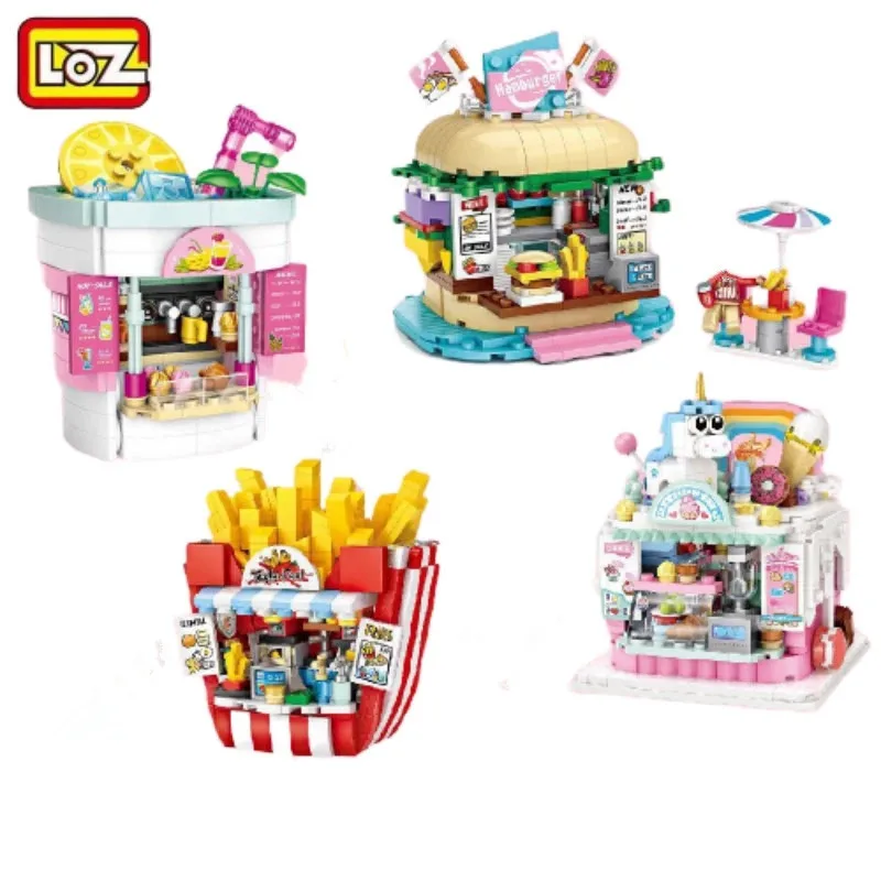 LOZ Mini street view игрушки алмазные блоки Обучающие строительные кирпичи игрушка игра