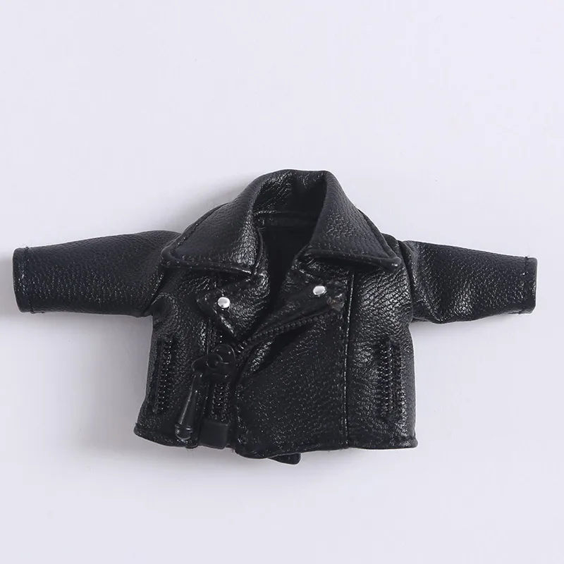 Ob11 одежда для малышей кожаная куртка кожаные брюки 1/12 BJD GSC однотонное круглое пальто Одежда для куклы Молли штаны аксессуары для кукол