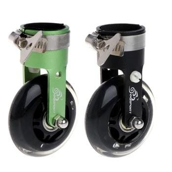 

Portable Folding Bike Auxiliary Roller Wheel Foldable Bicycle Assistor Wheel Training Auxiliary