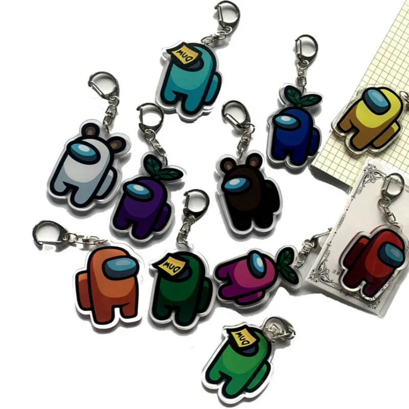 

Among Us Game Anime Toy Backpack Pendant Keychain for Boyfriend's Birthday Gift Christmas Toy Kawaii Keychain