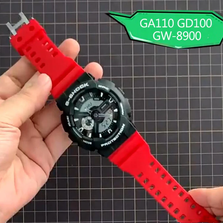 Glossy Resin Strap For Casio G-shock Ga 